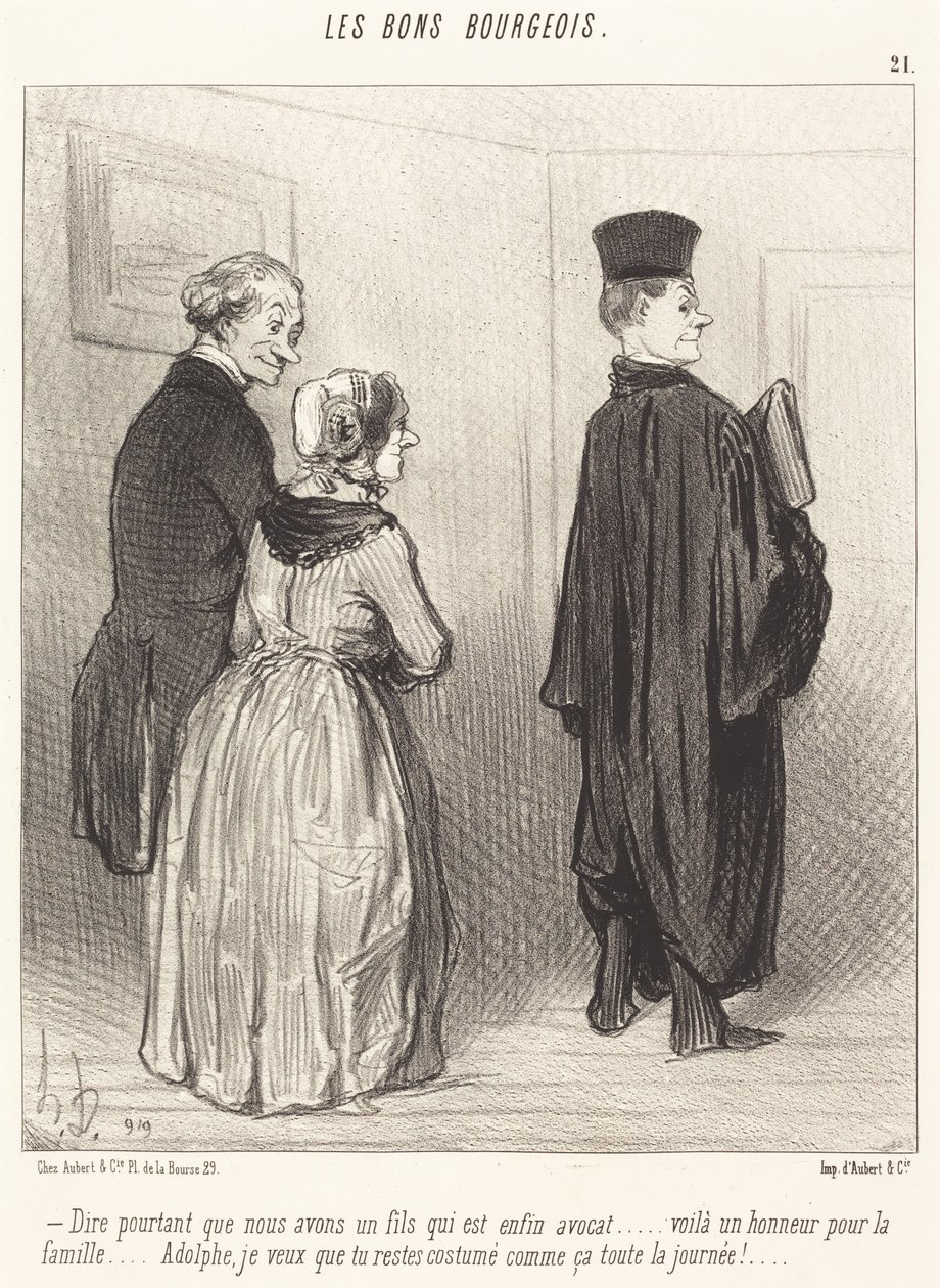 Å si... at vi har en sønn som er... advokat... av Honoré Daumier