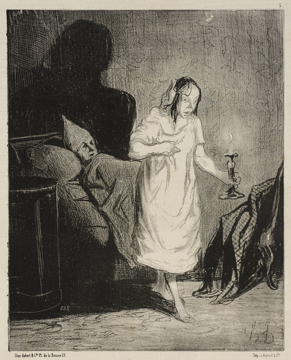 Si meg, Bichette ... hva tenker du på ... av Honoré Daumier