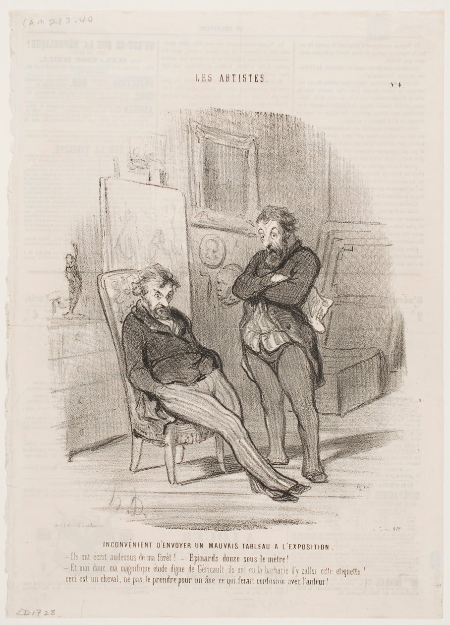 Ulempen ved å sende et dårlig maleri til utstillingen av Honoré Daumier