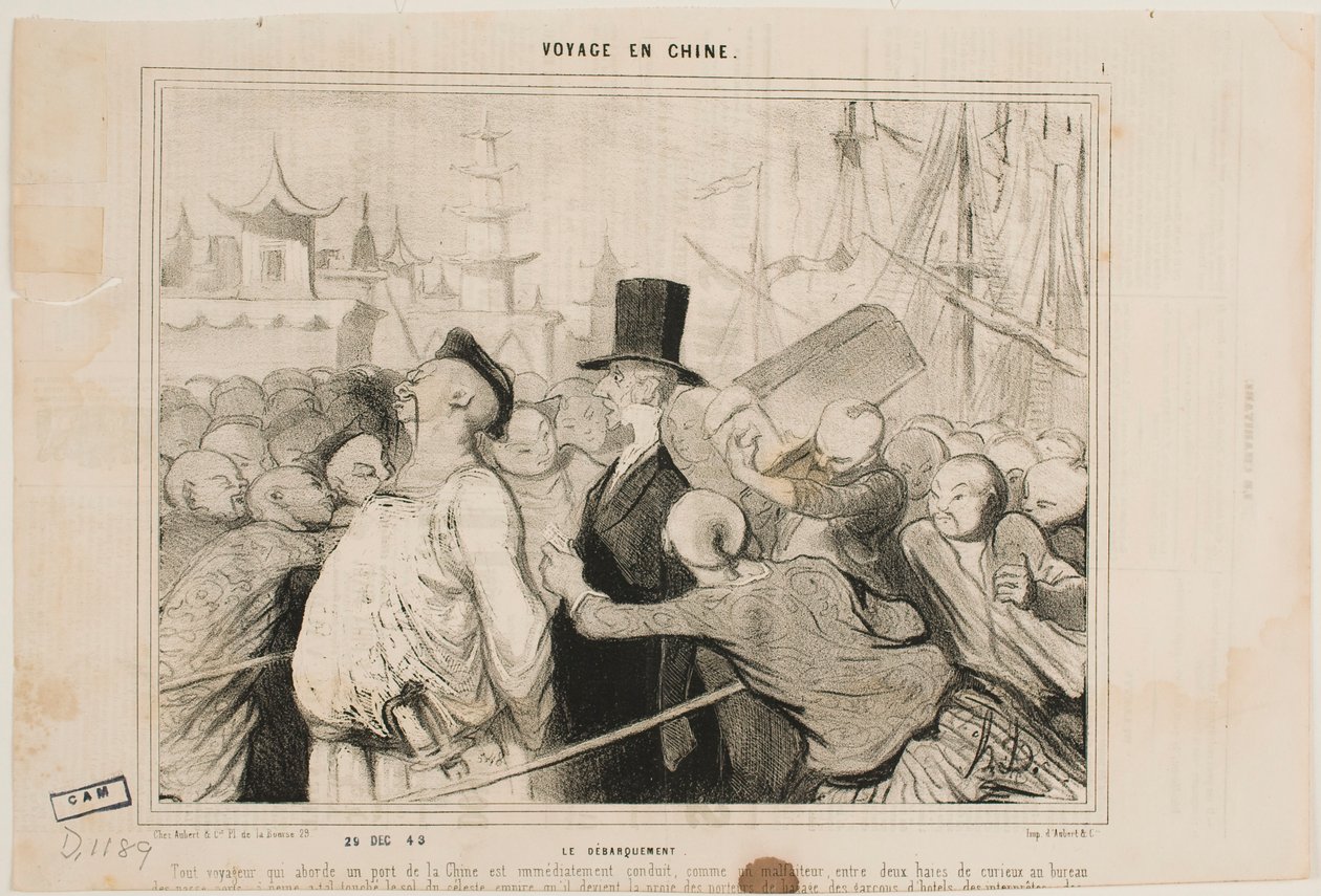 Ilandstigning av Honoré Daumier