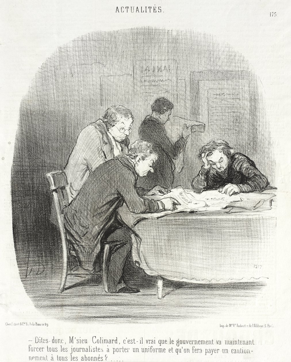 Hør her, herr Colimard... av Honoré Daumier