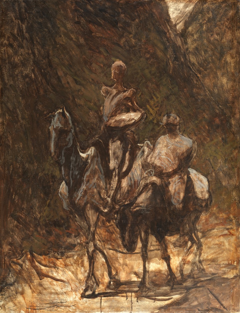 Don Quijote og Sancho Panza av Honoré Daumier