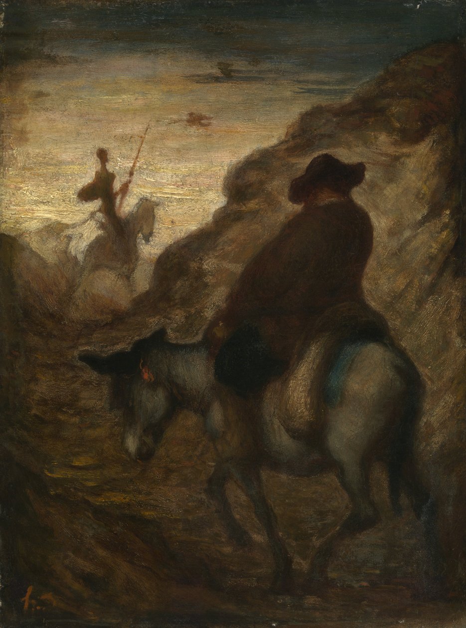 Don Quixote og Sancho Panza, ca. 1864–65 (olje på lerret) av Honoré Daumier