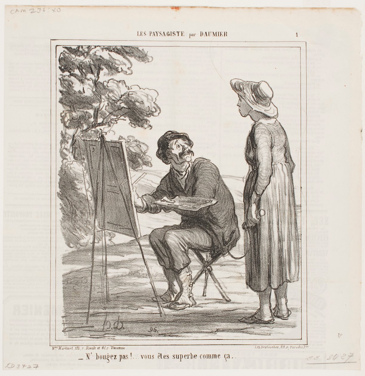 Ikke rør deg... du er flott akkurat slik... av Honoré Daumier