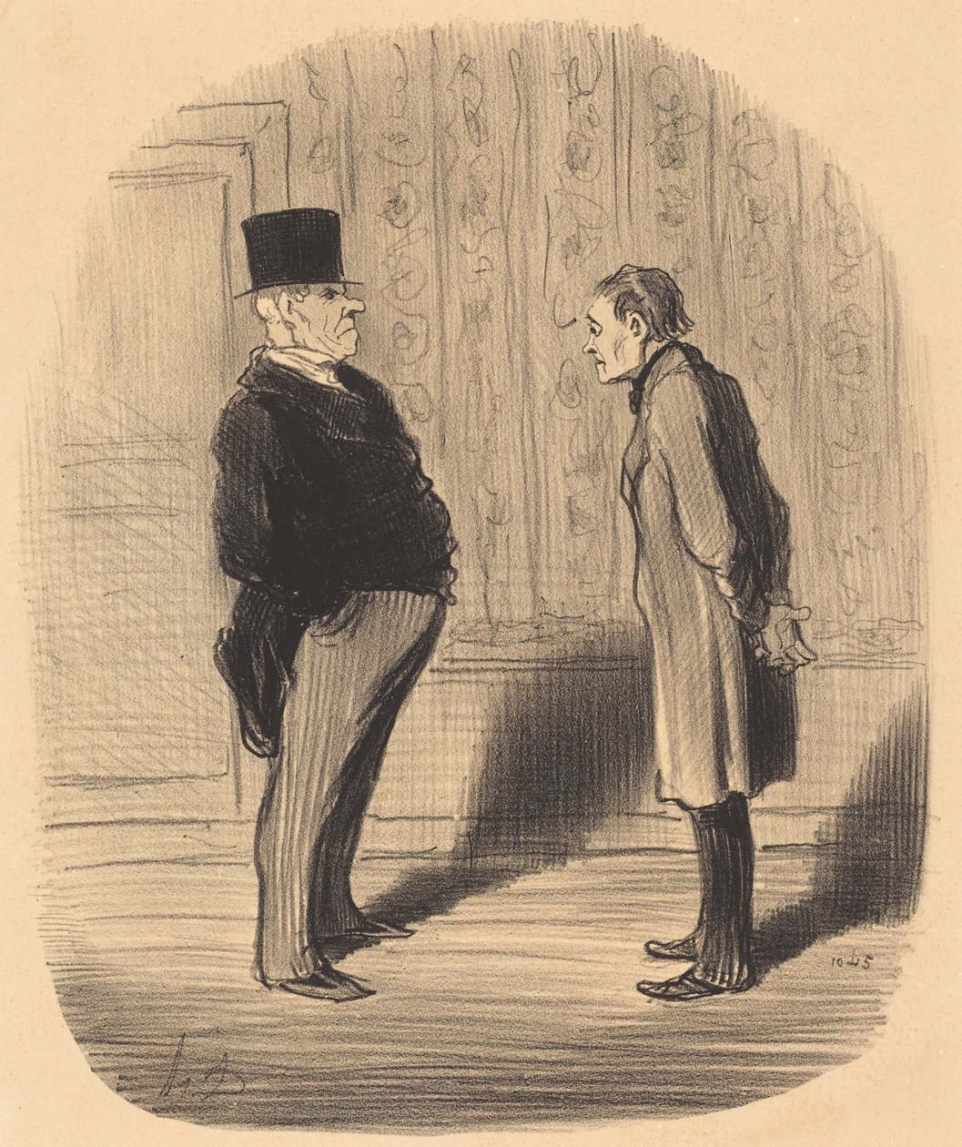 Vel, herr, og mine tre avdrag... av Honoré Daumier