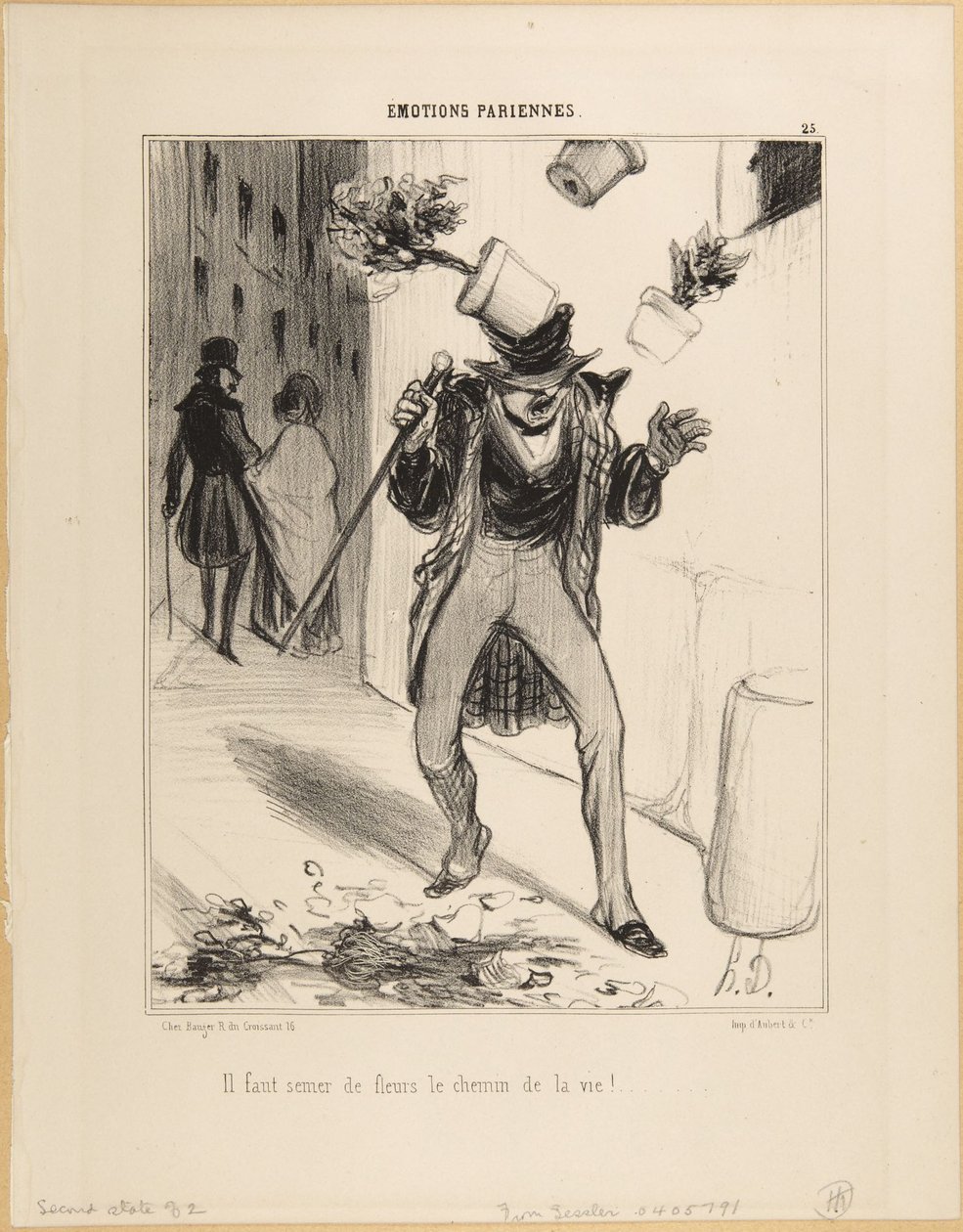 «Parisiske følelser» (sic) av Honoré Daumier