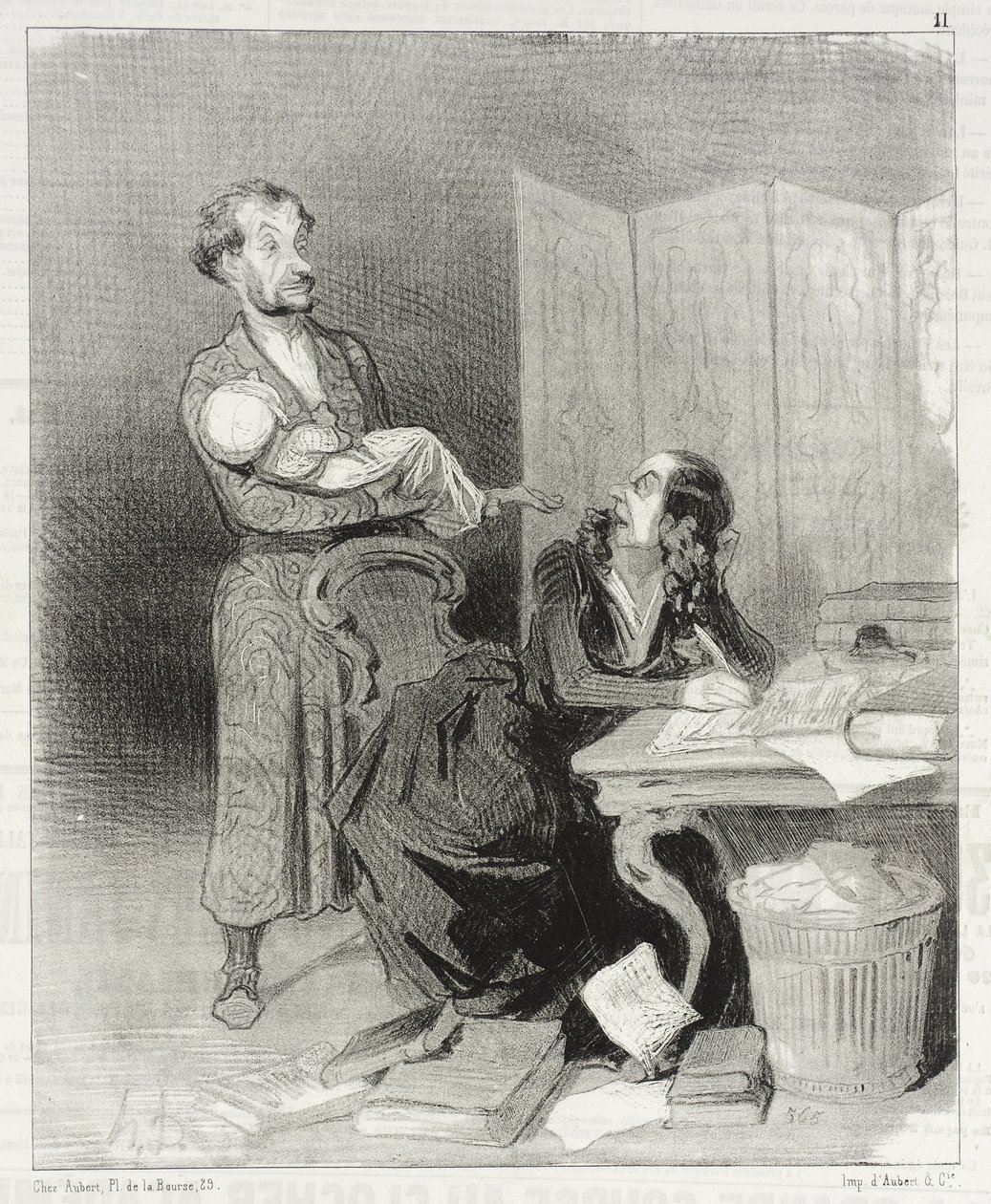 Ta det lenger bort ... det er umulig å arbeide ... av Honoré Daumier