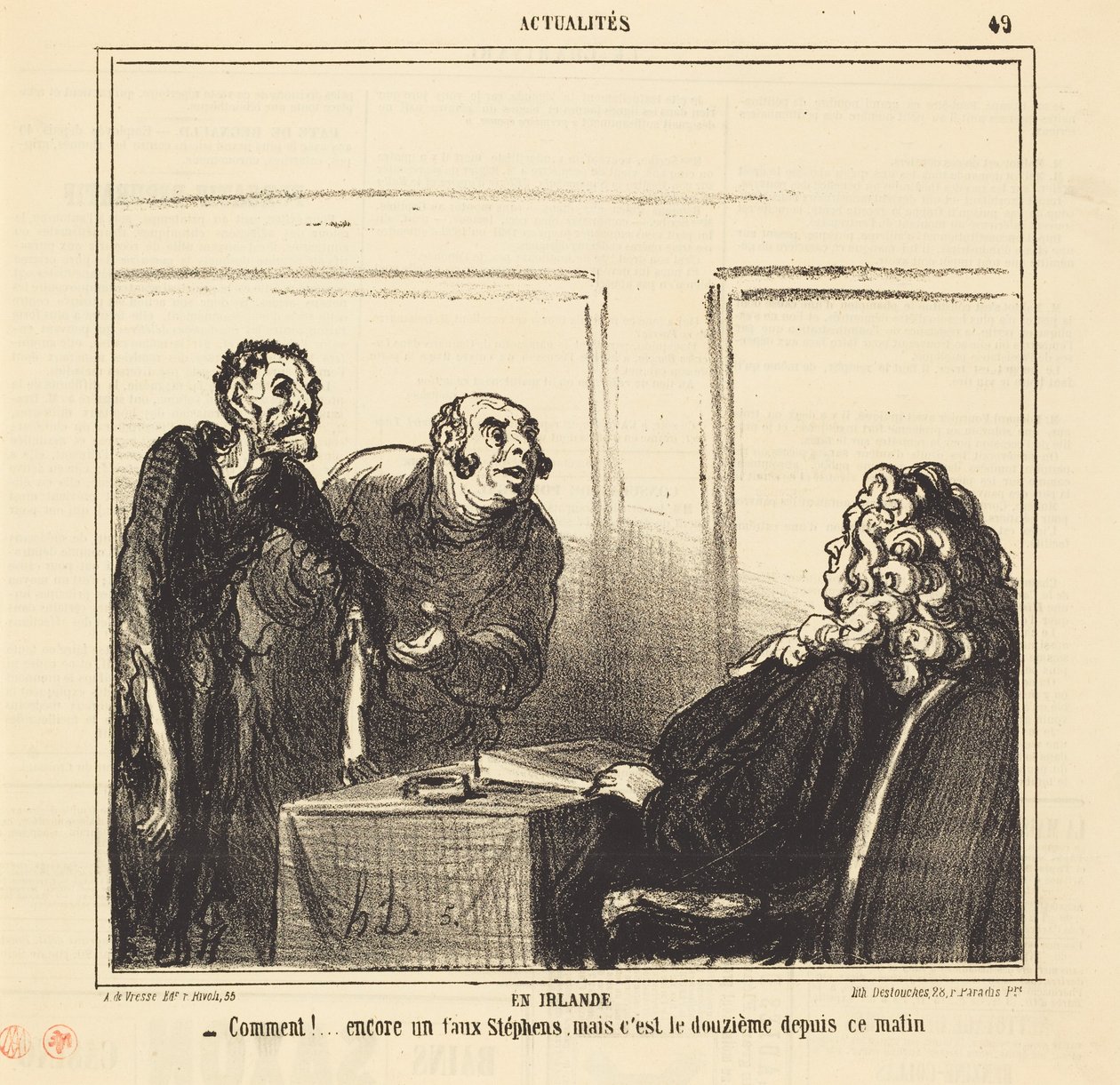 I Irland av Honoré Daumier