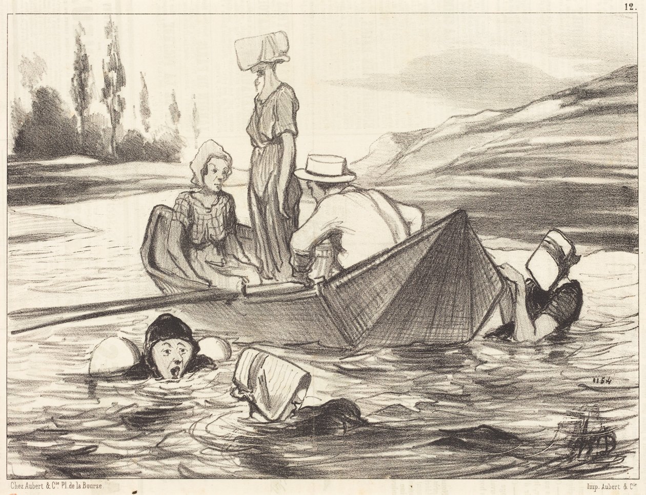 På åpent hav av Honoré Daumier