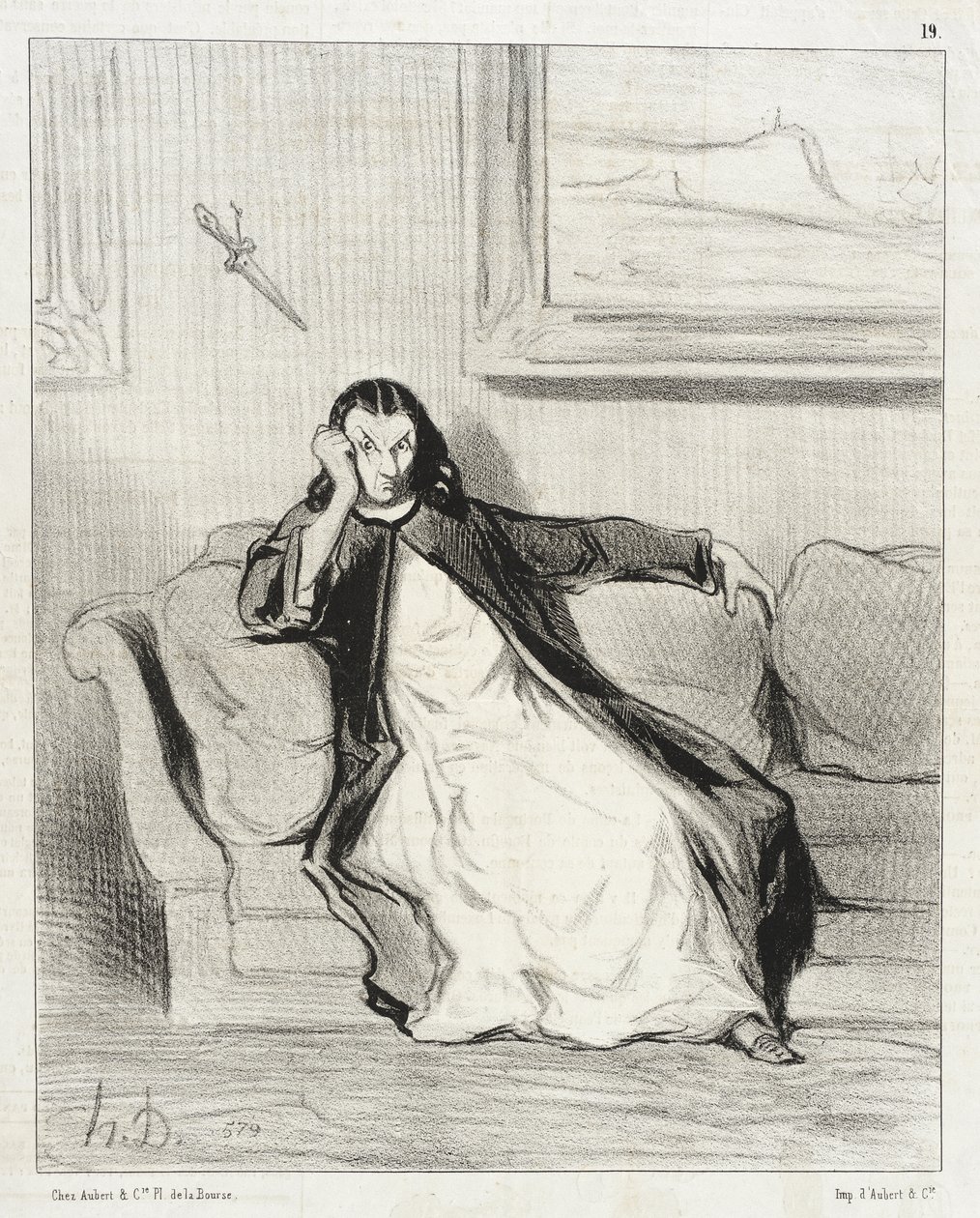Helvete og fordømmelse!... Pepet ut... Pepet ut!!... Pepet ut! av Honoré Daumier