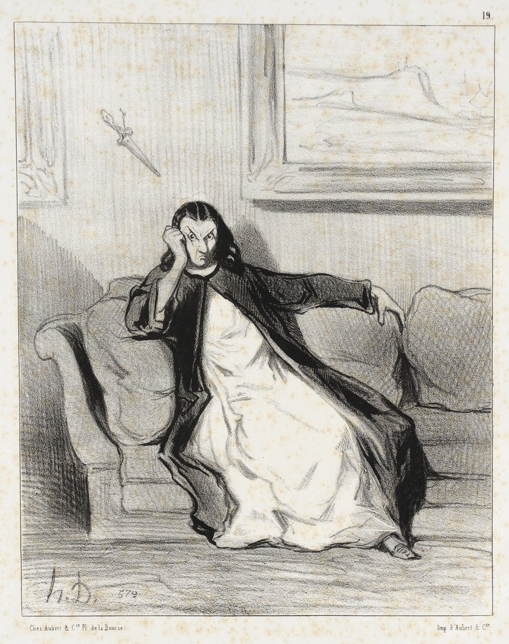 Helvete og fordømmelse!... pepet ut!... av Honoré Daumier