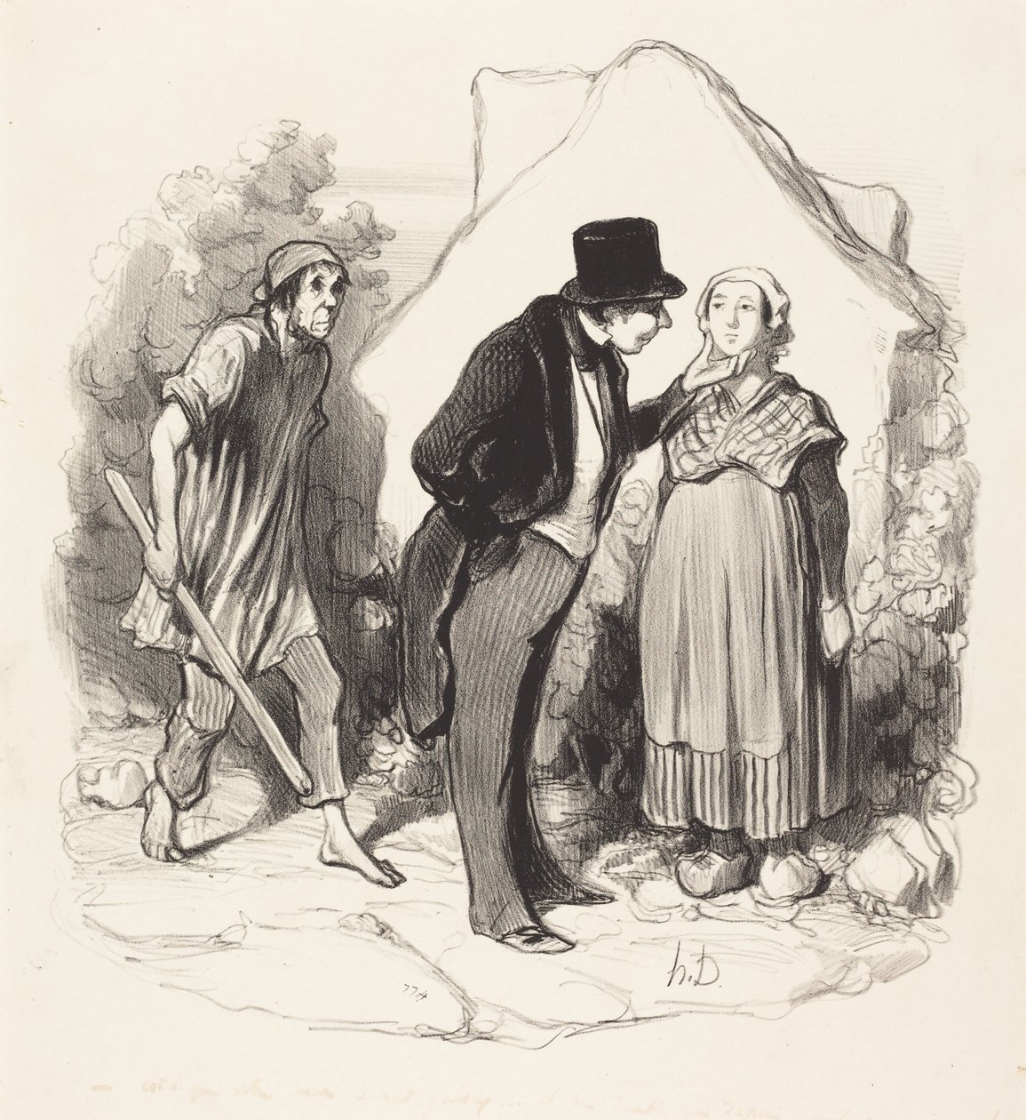 Ville mannen din være sjalu... av Honoré Daumier
