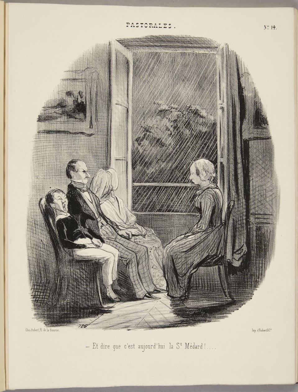 Og tenk at det er sankthans? av Honoré Daumier