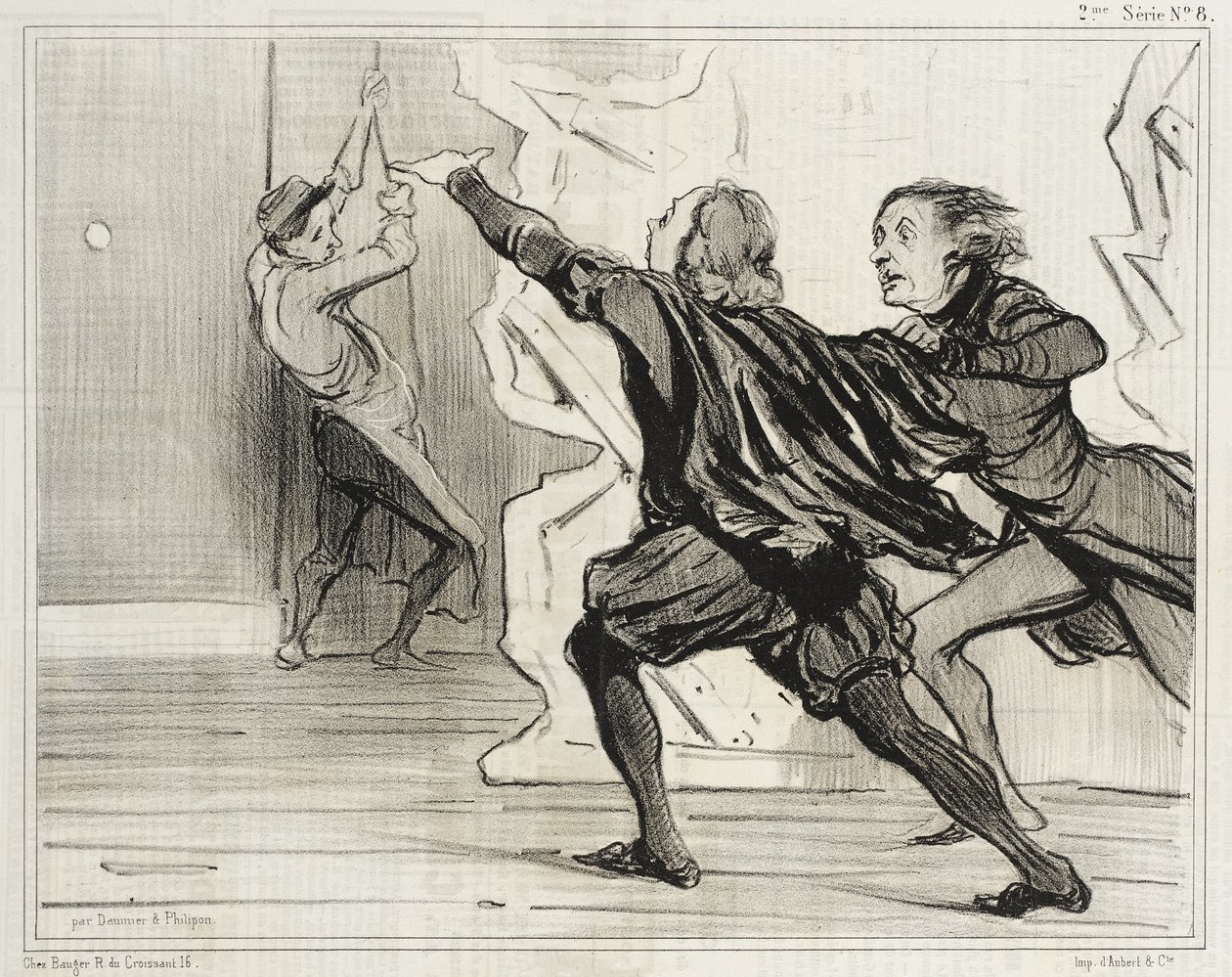 Dramatisk farse... av Honoré Daumier