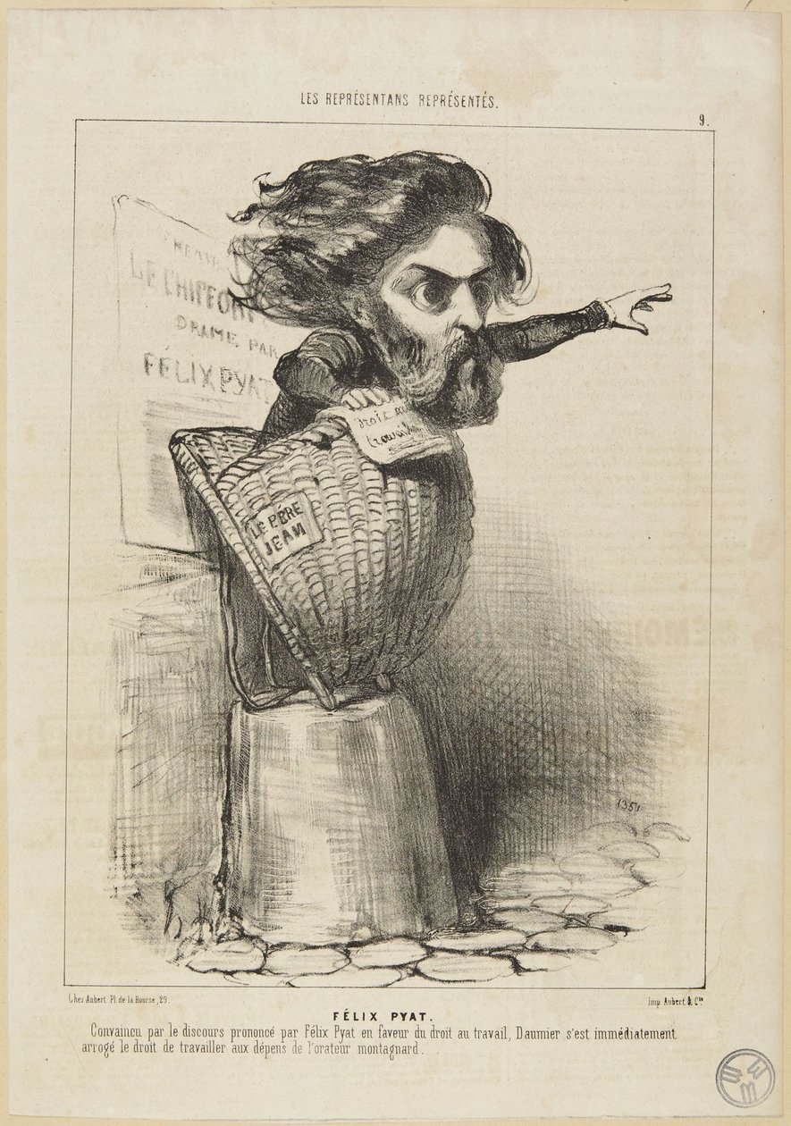 «Félix Pyat» av Honoré Daumier