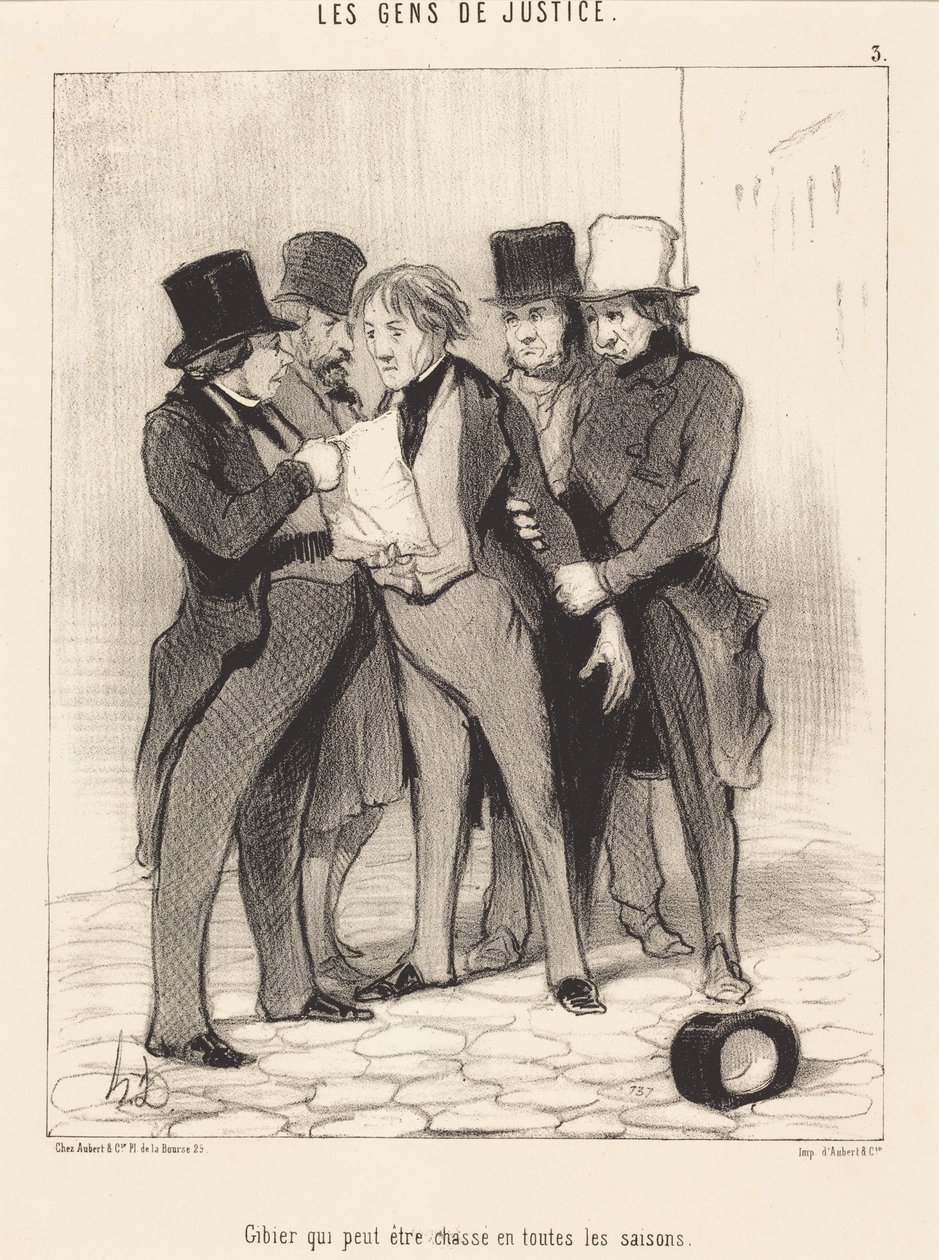 Vilt som kan jaktes i alle årstider av Honoré Daumier