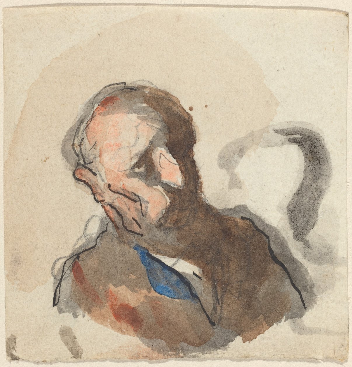 Leder av en mann av Honoré Daumier