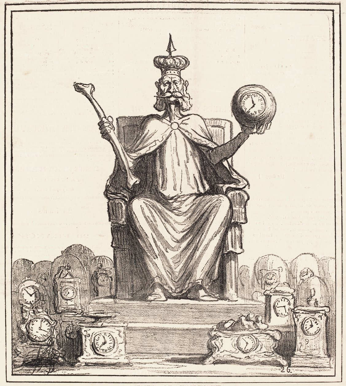 Honore Daumier, "" Etterfølger av Charlemagne"" av Honoré Daumier
