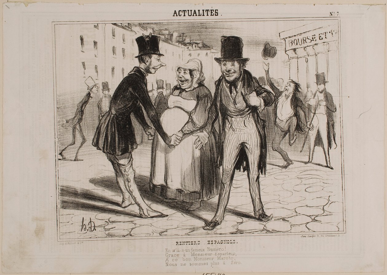 INVESTORER I SPANSKE AKSJER av Honoré Daumier