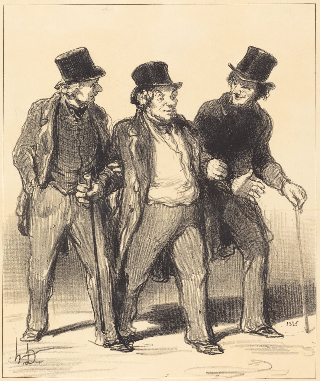 Det synes jeg at jeg ser... en... hund... uten munnkurv!... av Honoré Daumier