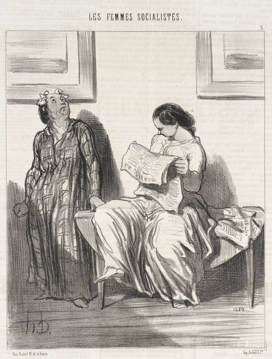 Det ser ut til at klubbene skal bli... stengt... av Honoré Daumier