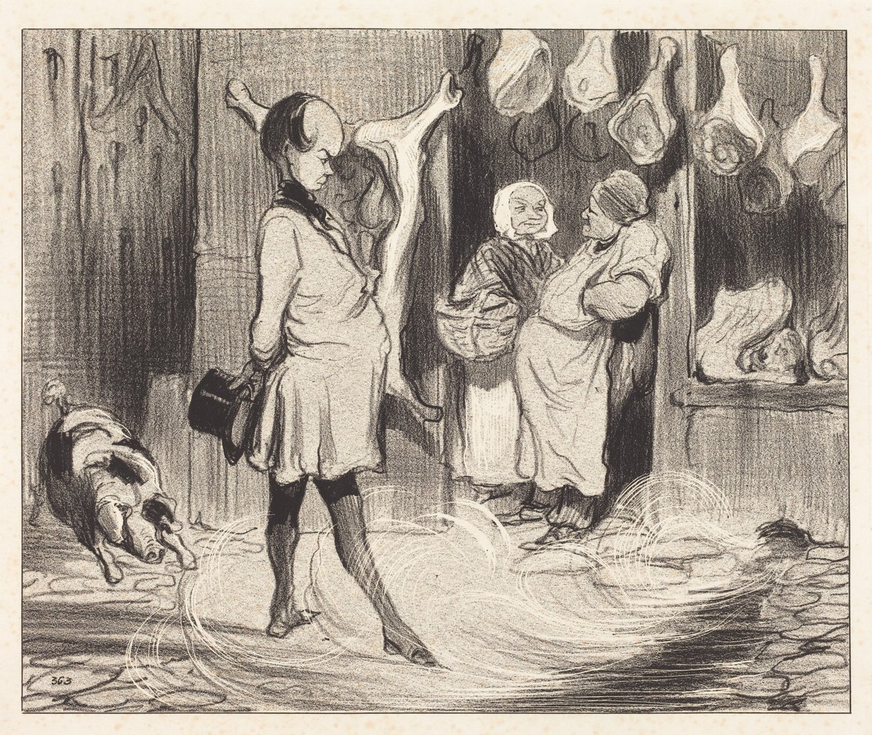Reiseinntrykk av en stor dikter av Honoré Daumier
