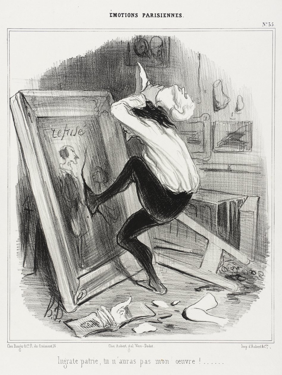 Utakknemlige fedreland, du skal ikke få mitt verk!... av Honoré Daumier