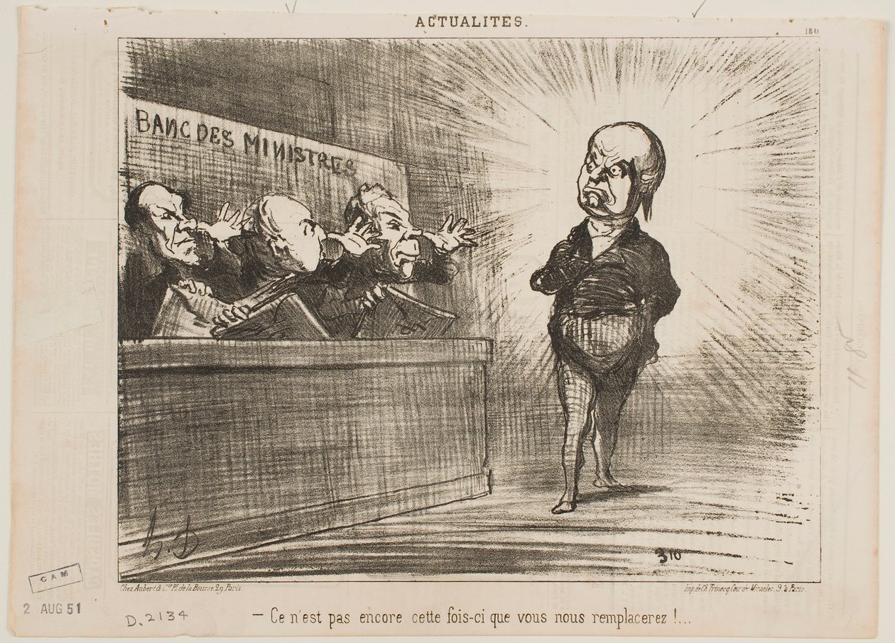 Det er ennå ikke deres tur til å erstatte oss. av Honoré Daumier