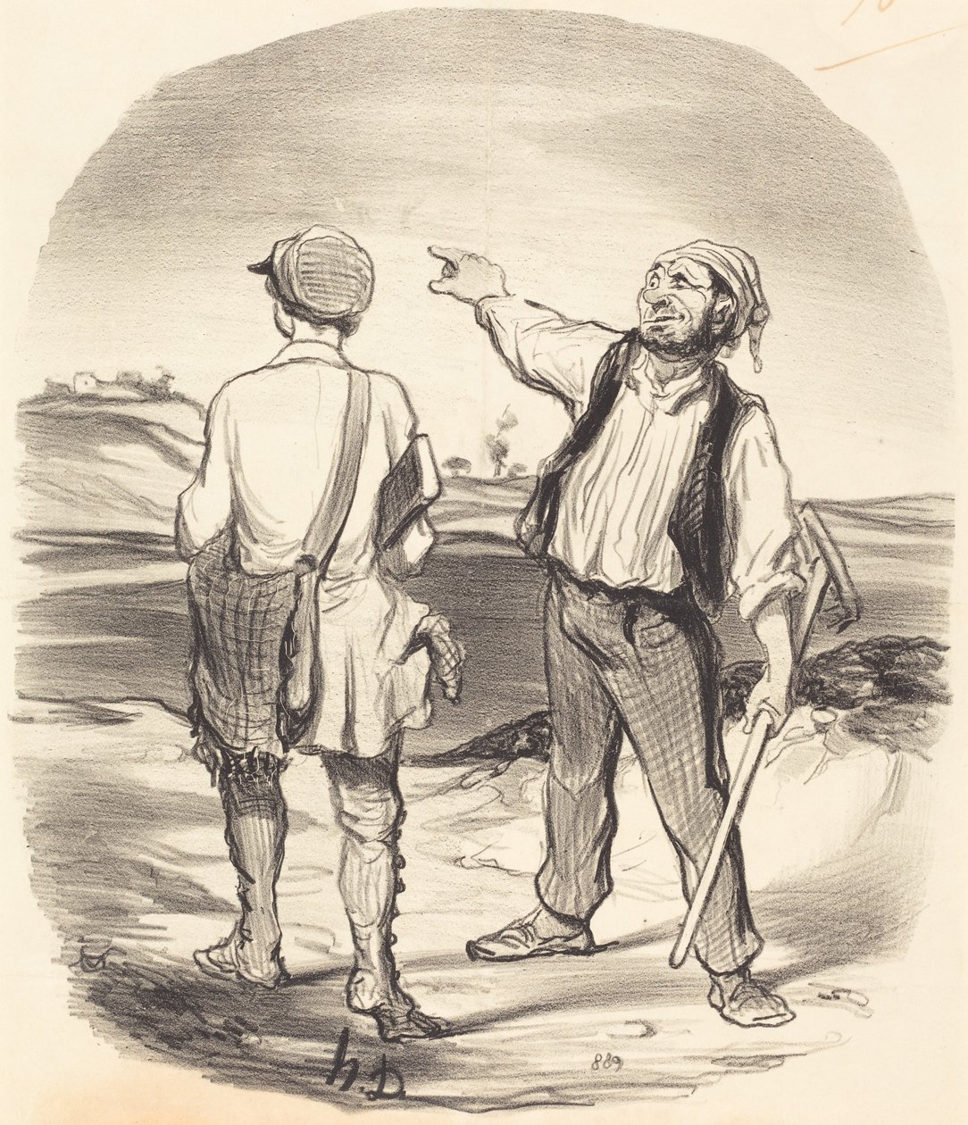 Jeg så en hare... for åtte dager siden! av Honoré Daumier
