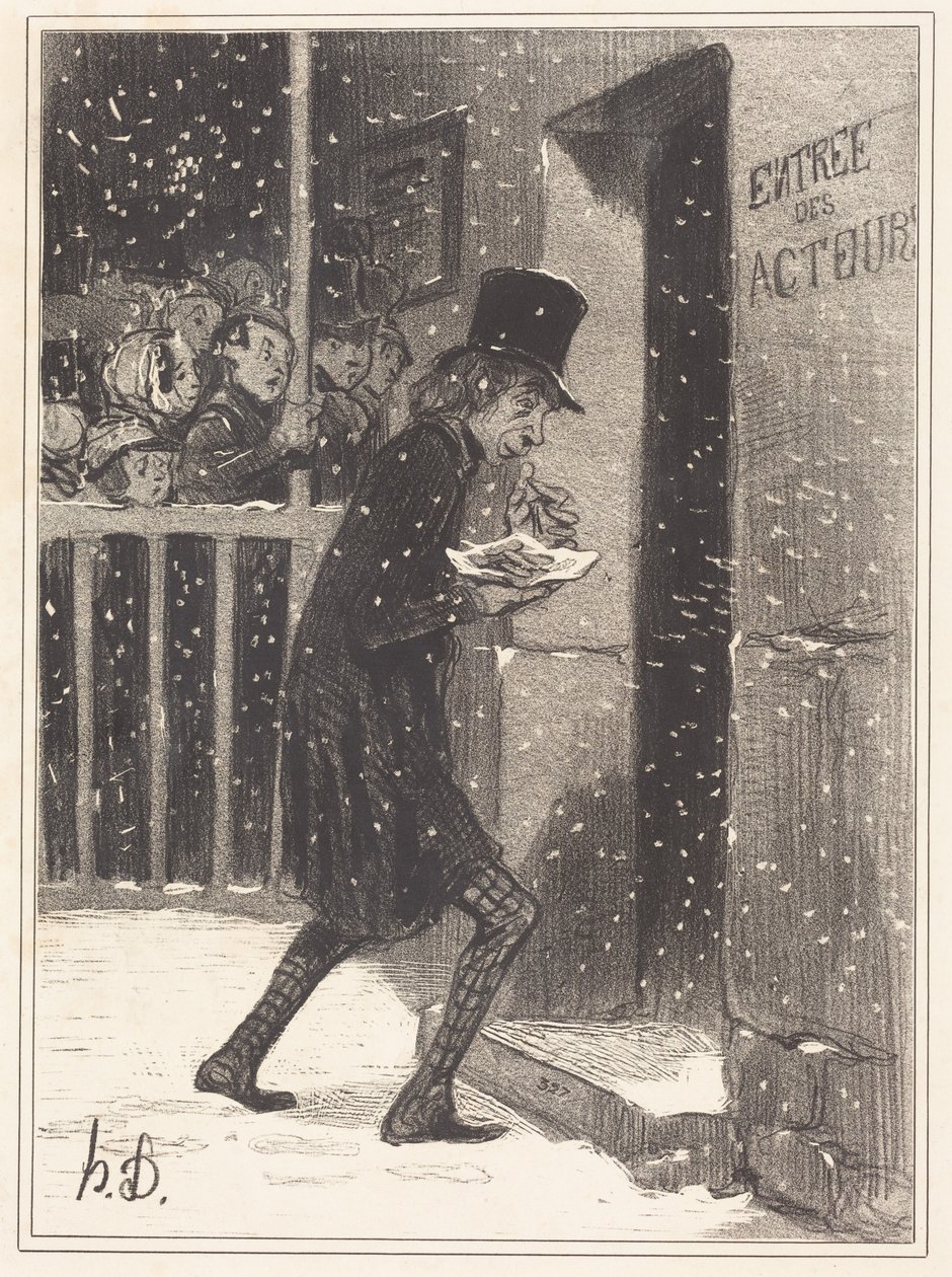 Skuespilleren fra Funambules av Honoré Daumier