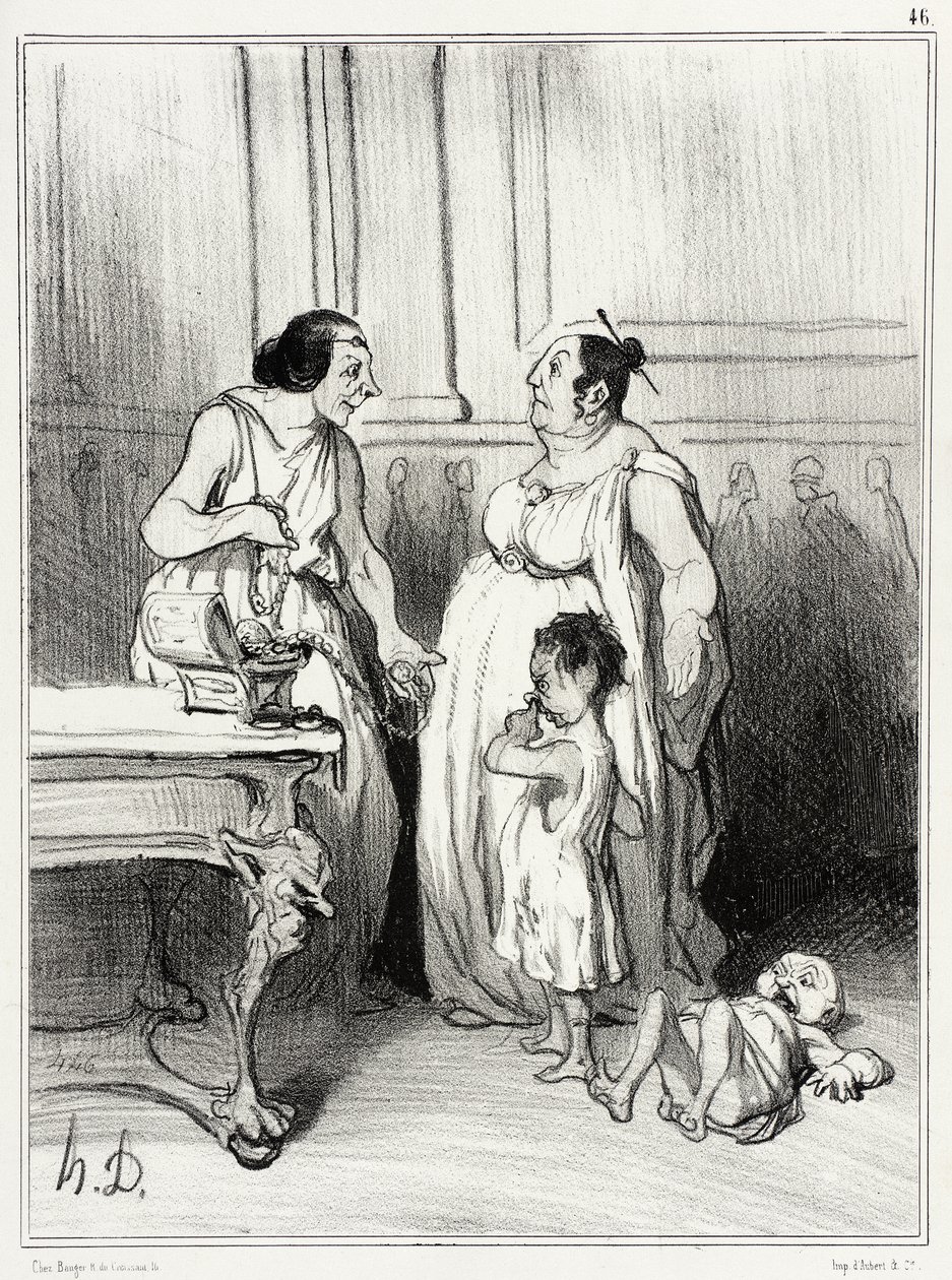 Gracchernes mor av Honoré Daumier