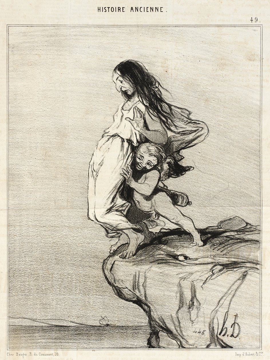Sapphos død av Honoré Daumier