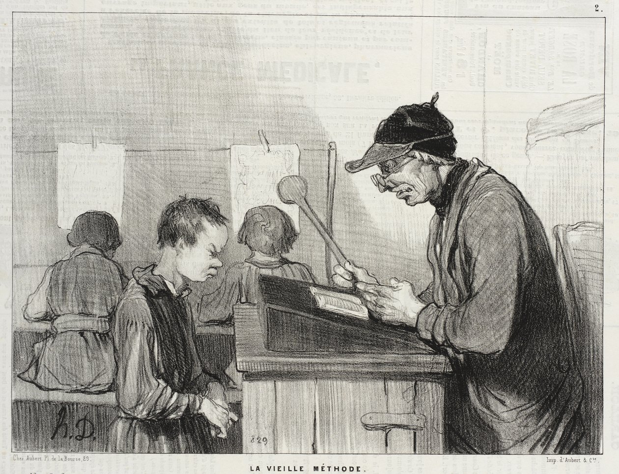 Den gamle metoden av Honoré Daumier