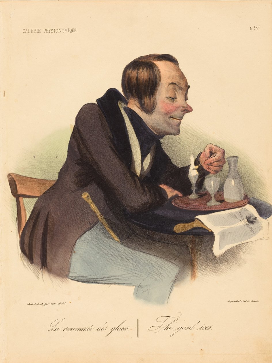 Iskremens berømmelse av Honoré Daumier