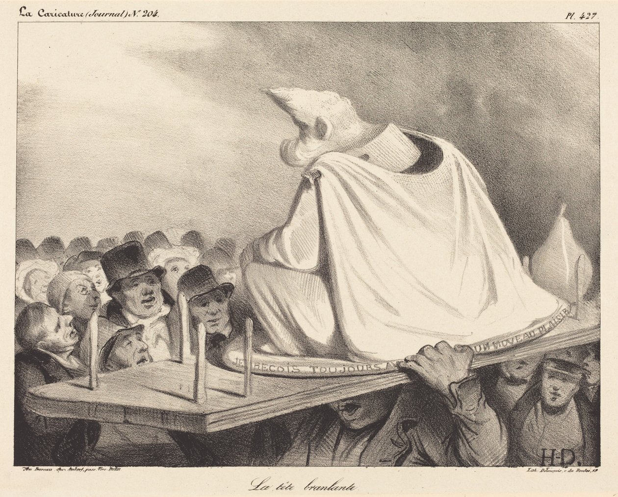 Det vuggende hodet av Honoré Daumier