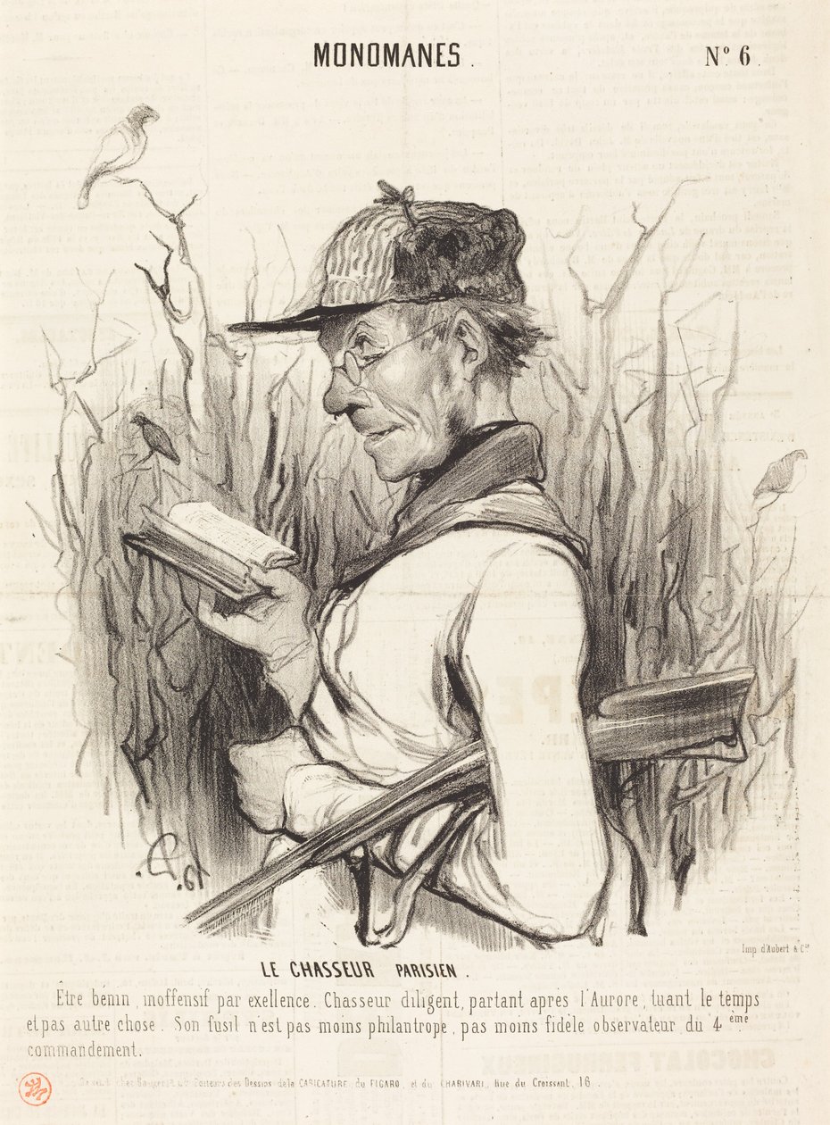 Den parisiske jegeren av Honoré Daumier