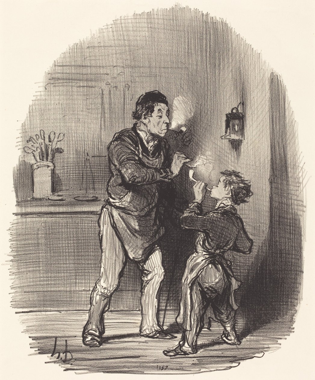 Den filosofiske kluthandleren av Honoré Daumier