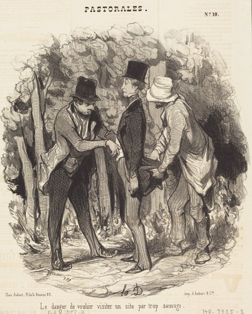 Faren ved å besøke et altfor vilt sted av Honoré Daumier