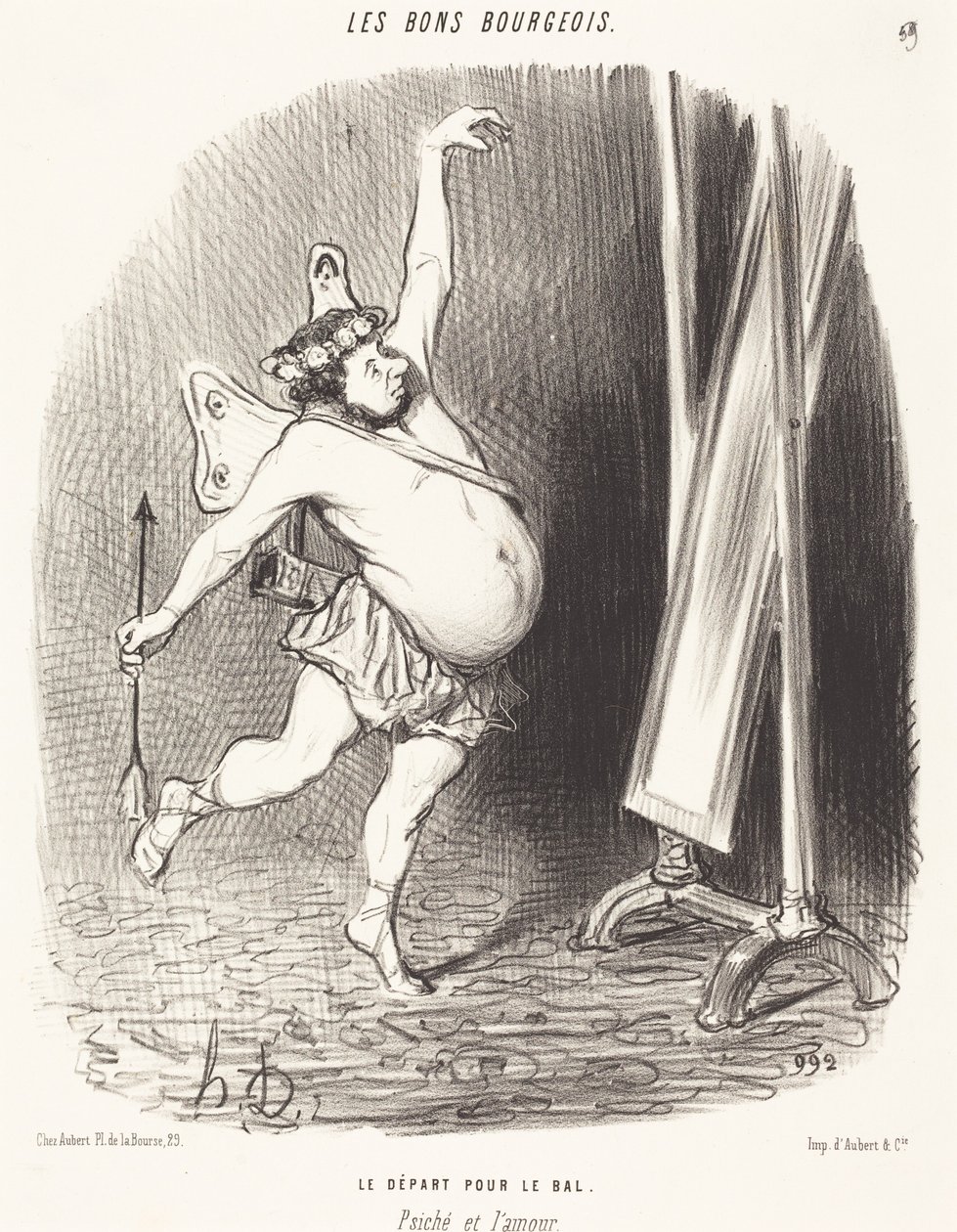 Avreise til ballet av Honoré Daumier