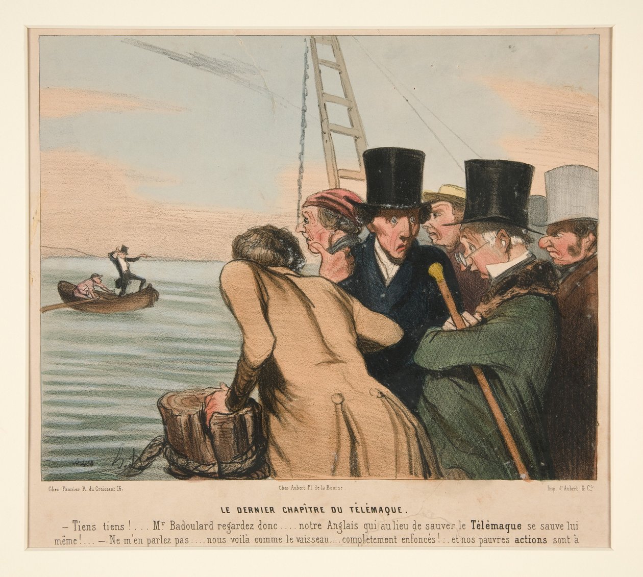 Det siste kapittelet av Télémaque, fra La Caricature (tidsskrift) av Honoré Daumier