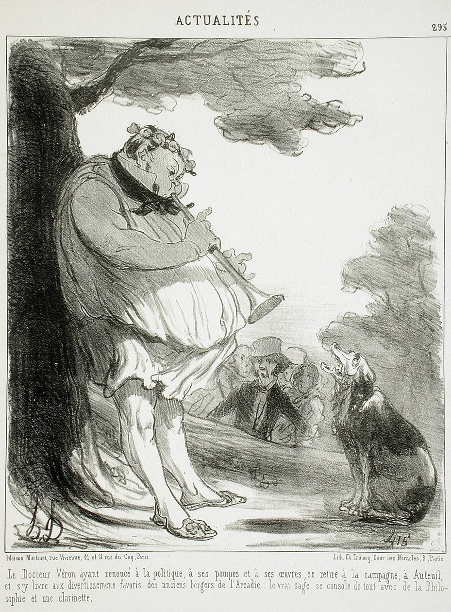 Doktor Véron, som har gitt avkall på politikken... av Honoré Daumier