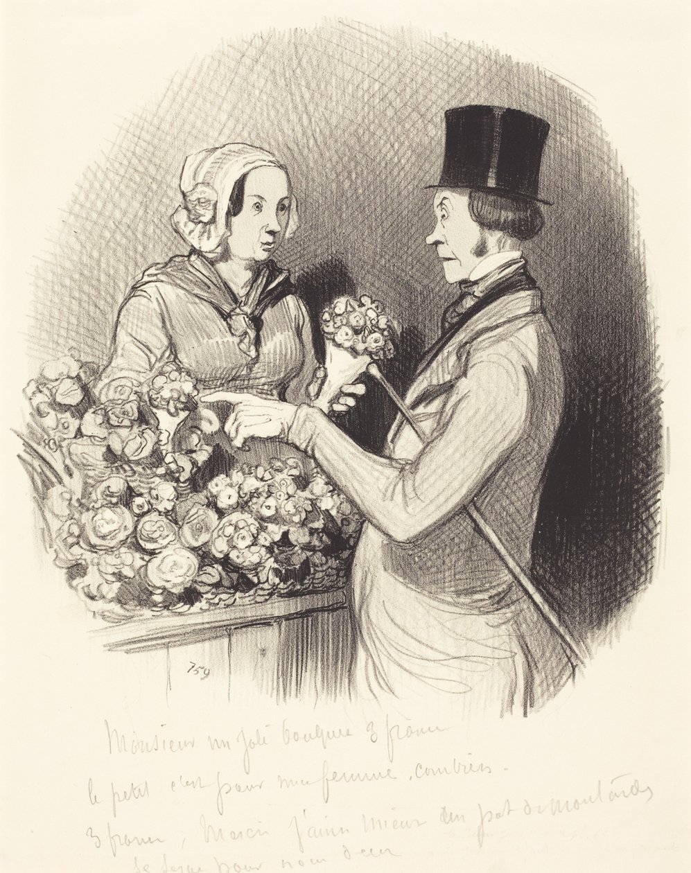 Dagen da man må vise seg galant av Honoré Daumier
