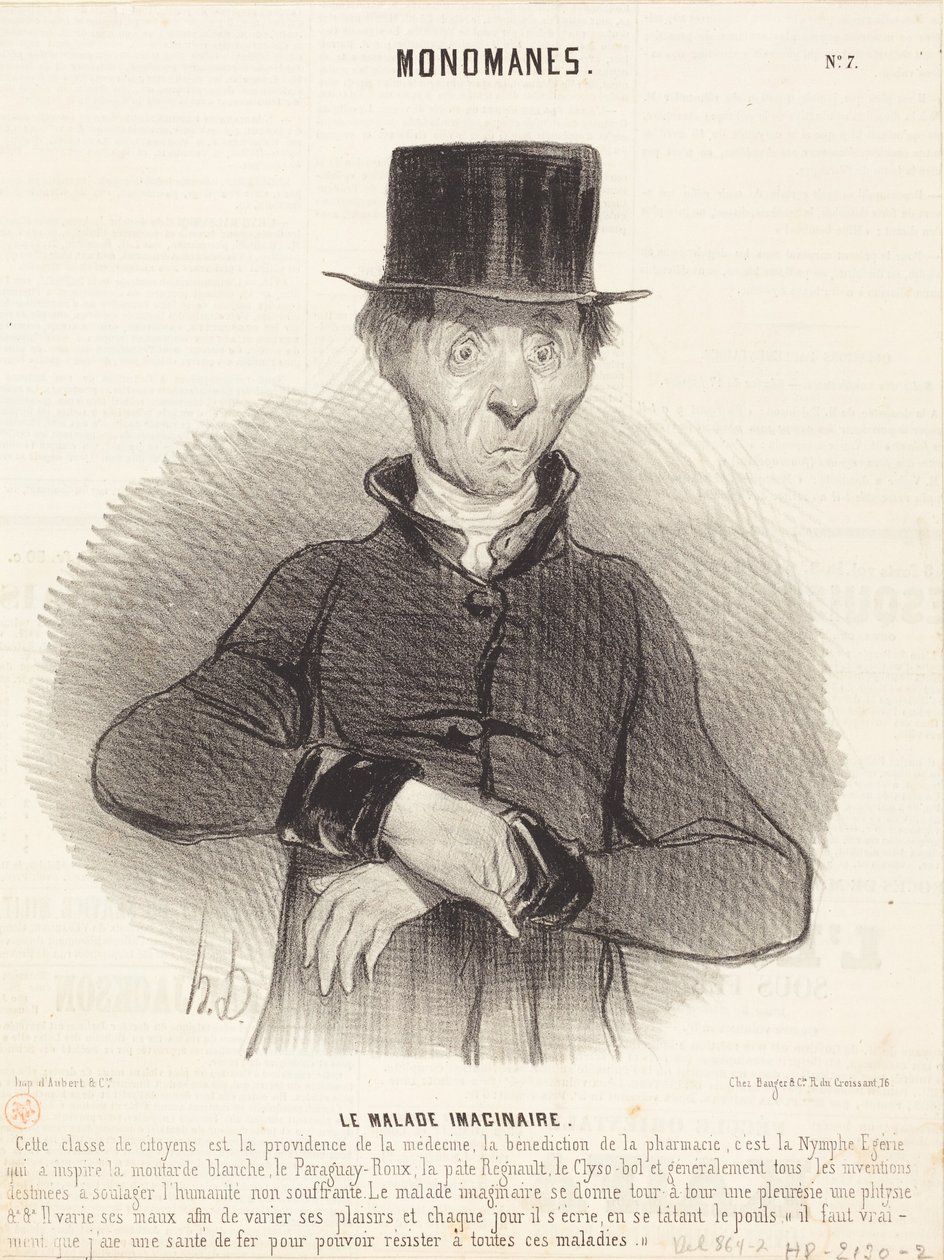 Den innbilt syke av Honoré Daumier