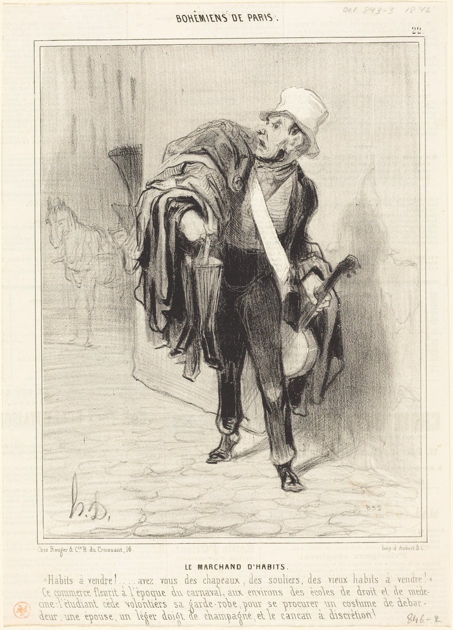 Kleshandleren av Honoré Daumier