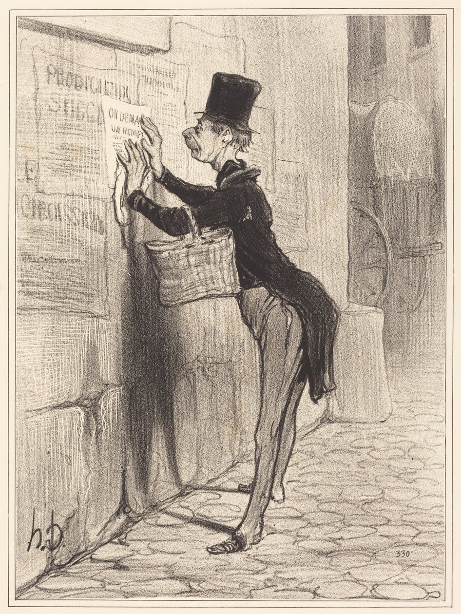 Billettkontrolløren av Honoré Daumier