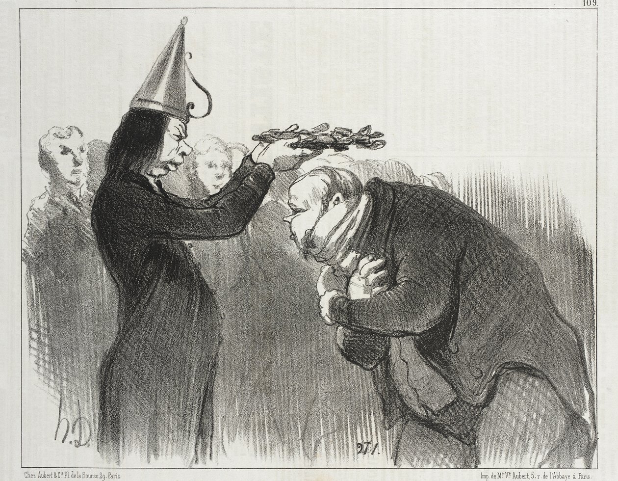 Den neste prisutdelingen ved Académie Française av Honoré Daumier