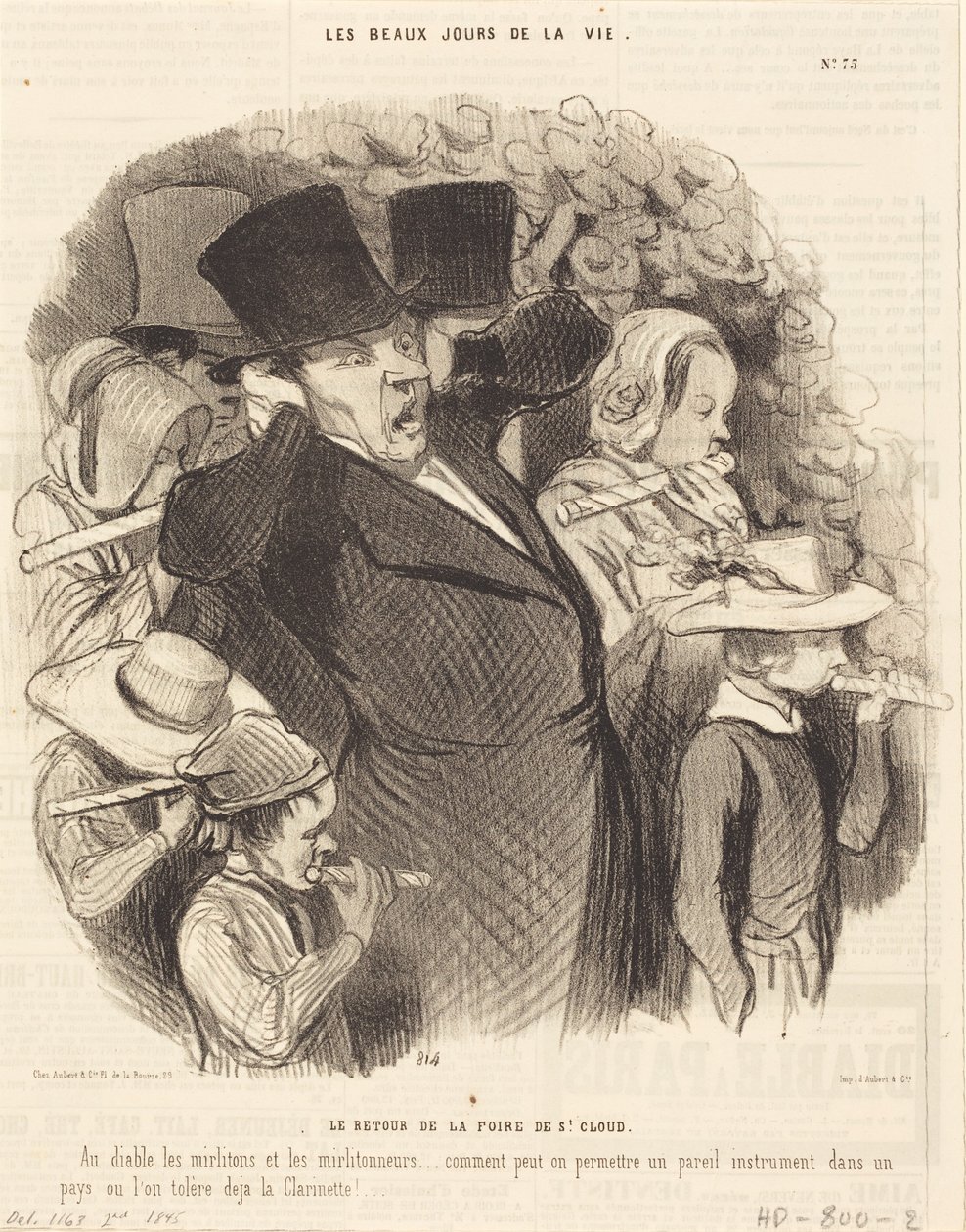 Tilbakekomsten fra markedet i Saint-Cloud av Honoré Daumier