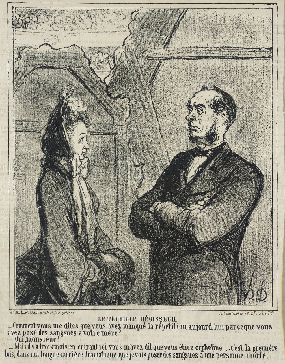 Den forferdelige forvalteren av Honoré Daumier