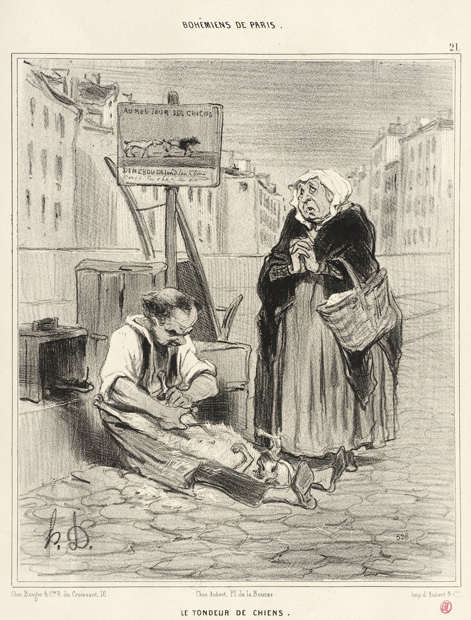 Hundeklipperen av Honoré Daumier