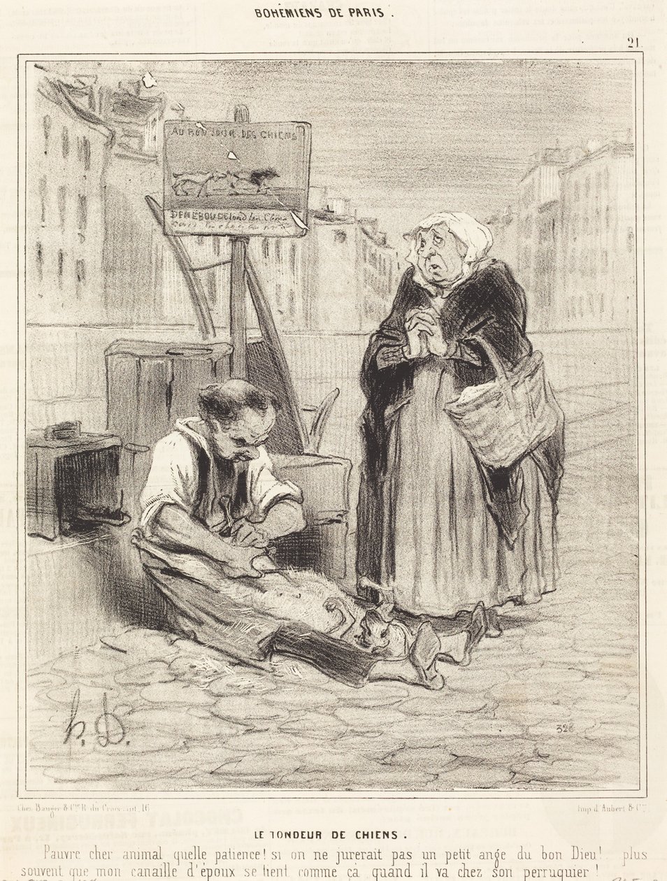 Hundeklipperen av Honoré Daumier